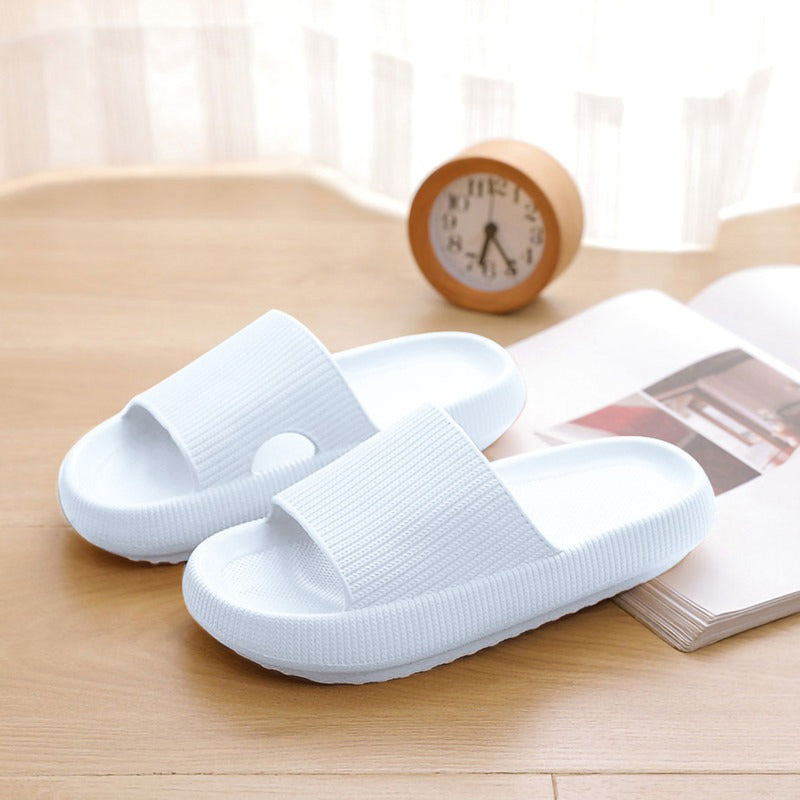 Damen-Sandalen zum Hineinschlüpfen mit offener Spitze