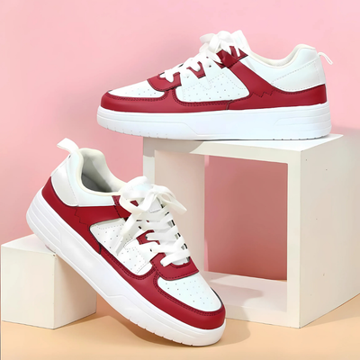 Damen-Sneaker mit Schnürverschluss und Chunky-Sohle