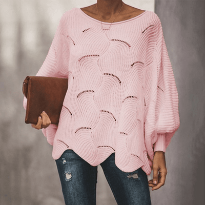 Bluse mit Strickmuster für Damen