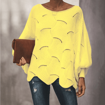 Bluse mit Strickmuster für Damen