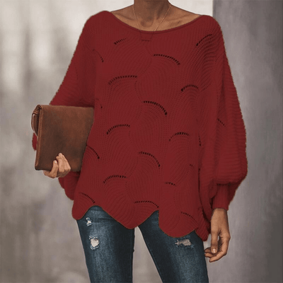 Bluse mit Strickmuster für Damen