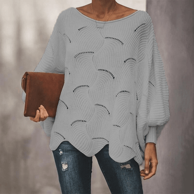 Bluse mit Strickmuster für Damen