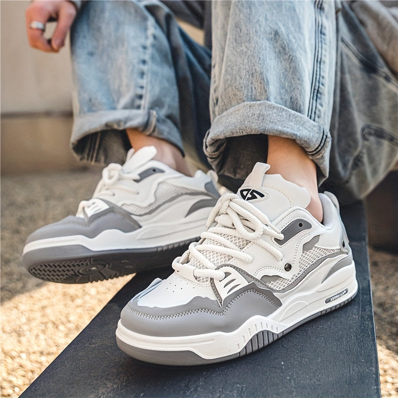 Herren Sneakers mit Schnürverschluss und Farbblockmuster