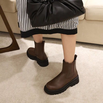 Klobige Plateaustiefel für Damen