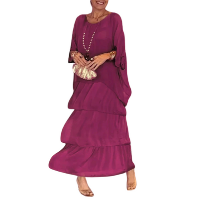 Gestuftes Maxikleid für Damen