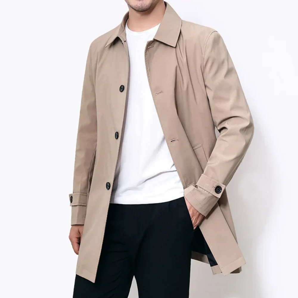 Trenchcoat mit Knöpfen für Herren