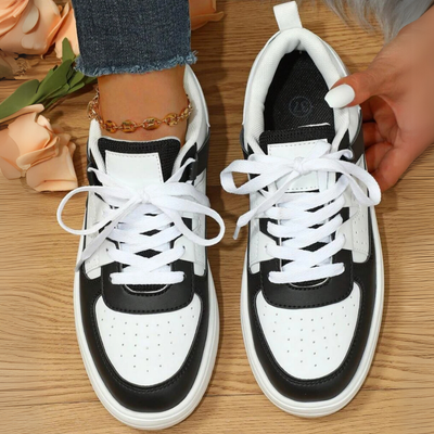 Damen-Sneaker mit Schnürverschluss und Chunky-Sohle