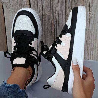 Damen-Sneaker mit Schnürverschluss und Chunky-Sohle