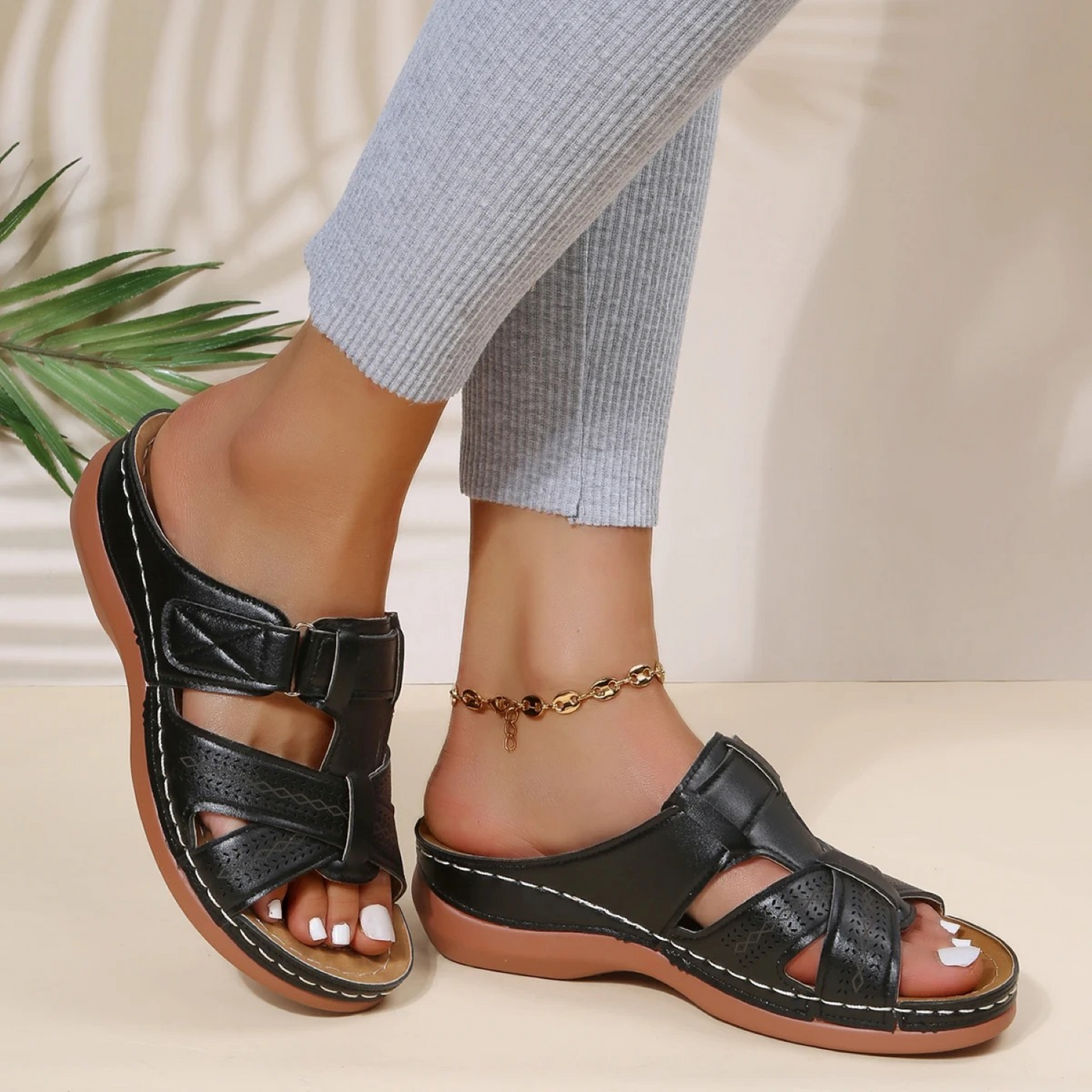 Offene Zehensandalen für Damen