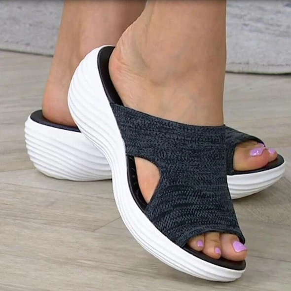 Slip-On Keilsandaletten für Damen