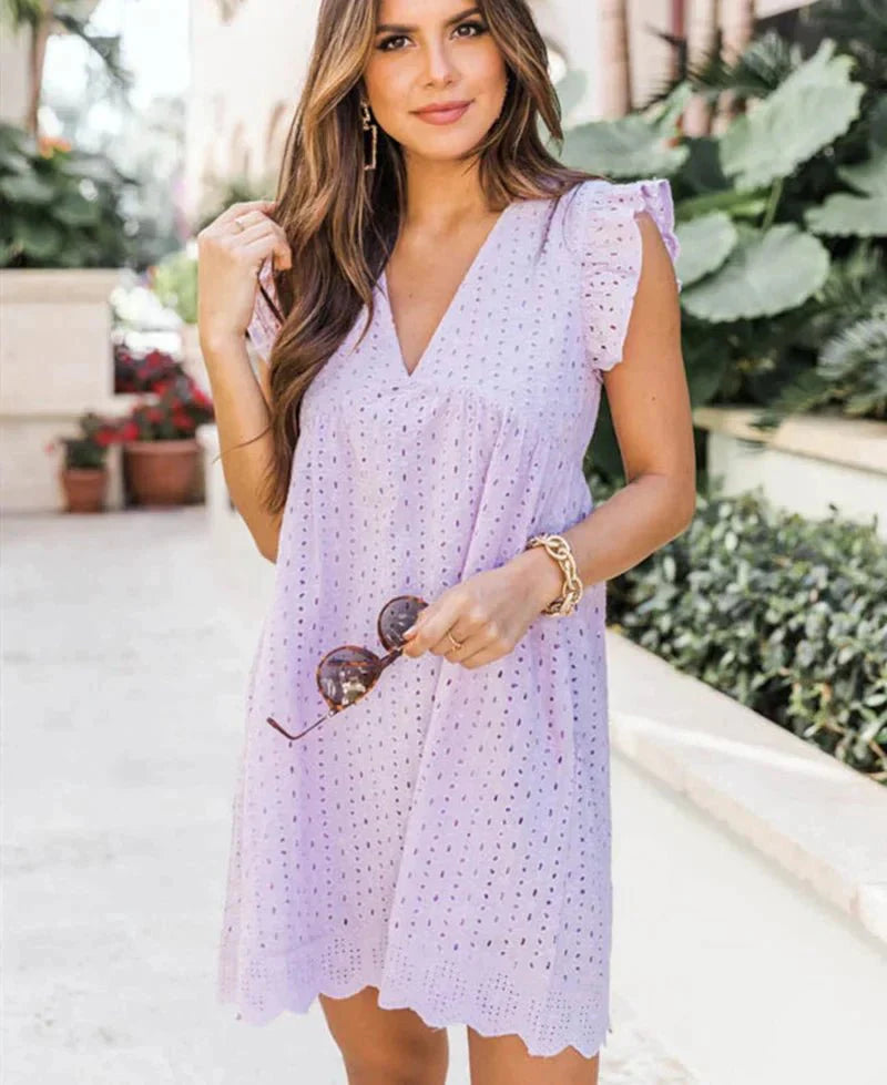 Sommerkleid mit Rüschen für Damen