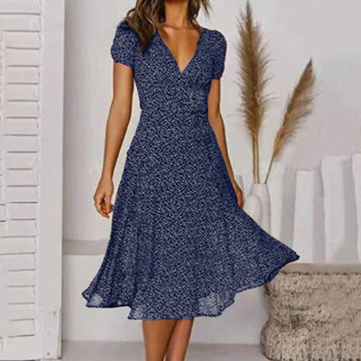 Kleid mit V-Ausschnitt für Damen