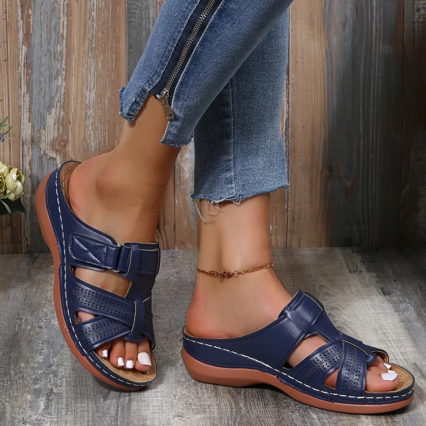 Offene Zehensandalen für Damen