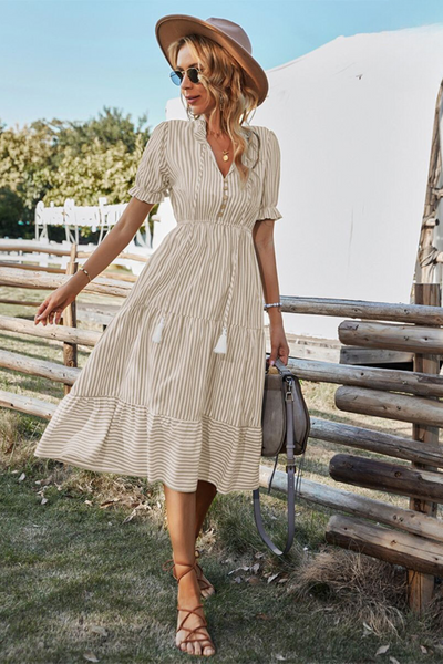 Sommerkleid mit Streifen für Damen