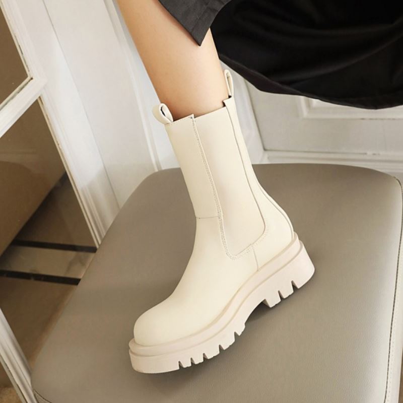 Klobige Plateaustiefel für Damen