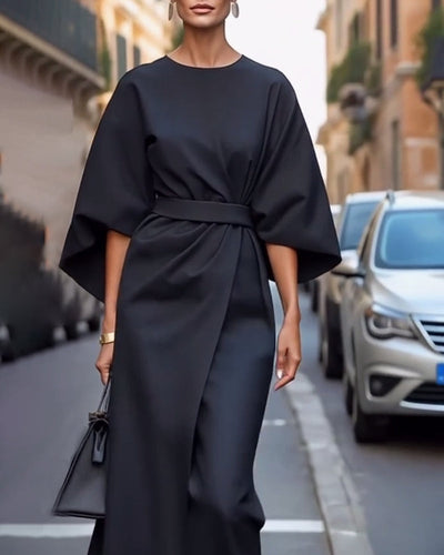Midikleid mit Gürtel für Damen