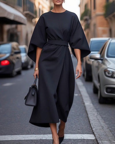 Midikleid mit Gürtel für Damen