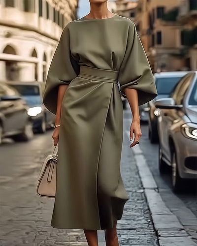 Midikleid mit Gürtel für Damen