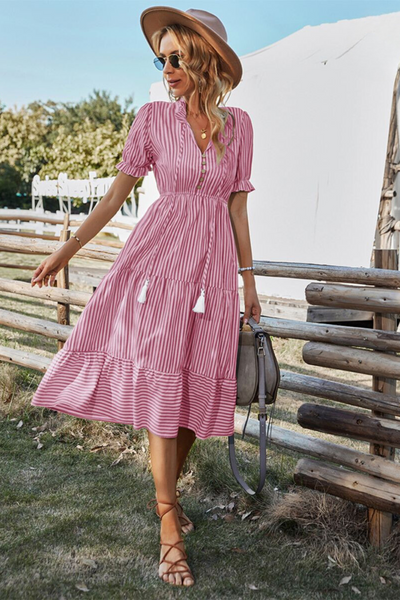 Sommerkleid mit Streifen für Damen