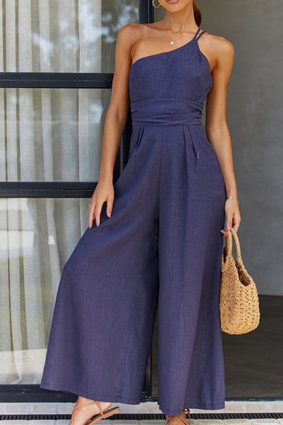 Ein-Schulter-Jumpsuit für Damen