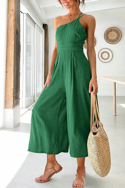 Ein-Schulter-Jumpsuit für Damen