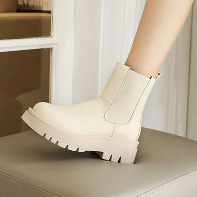 Klobige Plateaustiefel für Damen