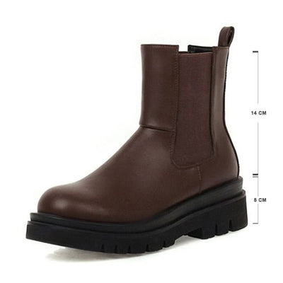 Klobige Plateaustiefel für Damen