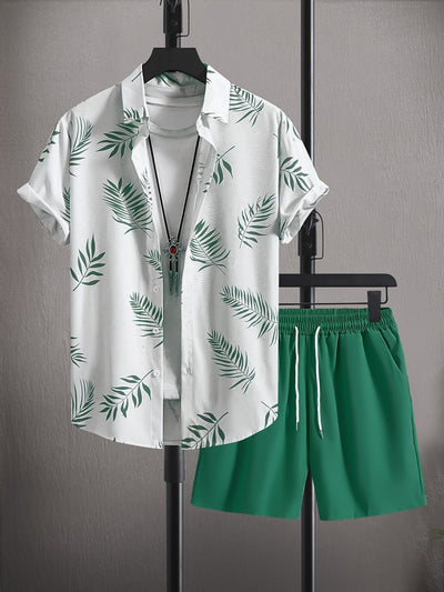 Hemd- und Shorts-Sommer-Set für Herren