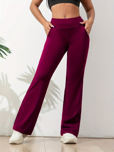 Elastische Yoga-Hose mit Taschen für Damen