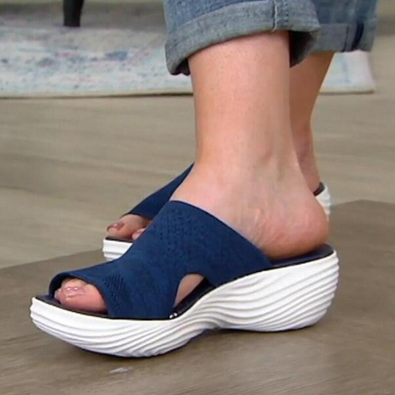 Slip-On Keilsandaletten für Damen
