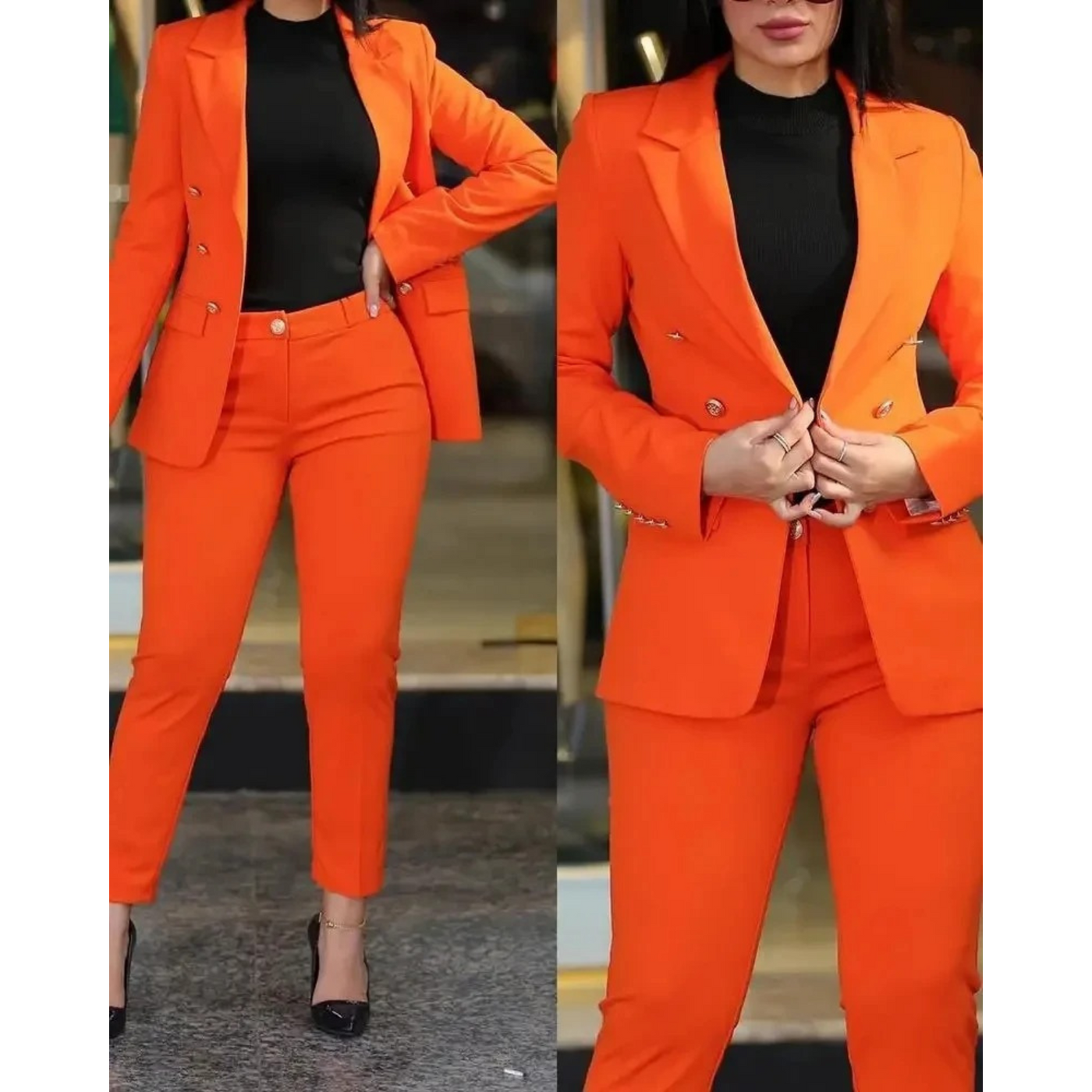 Blazer und Hosenset für Damen