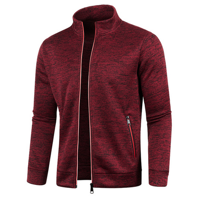 Strickjacke mit Reißverschluss und Taschen für Herren