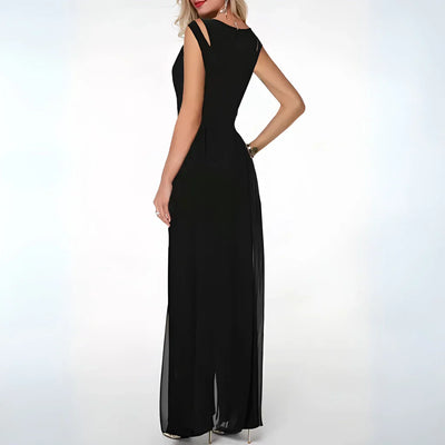 Damen Faltrock Jumpsuit mit Cut-Out für den Sommer