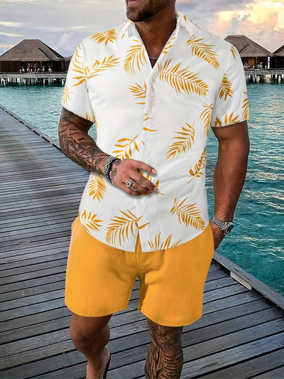 Hemd- und Shorts-Sommer-Set für Herren