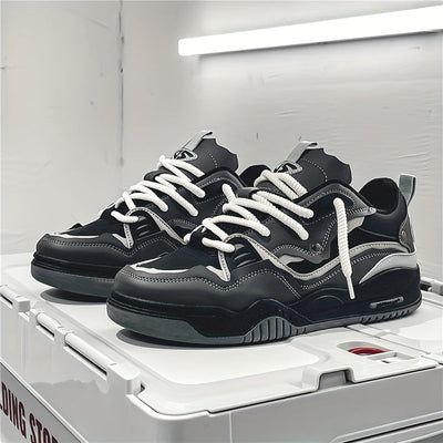 Herren Sneakers mit Schnürverschluss und Farbblockmuster