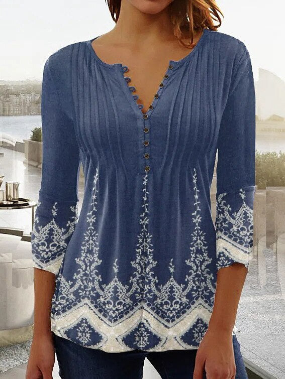Bluse mit Blumenmuster für Damen