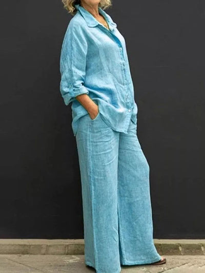 Leinen-Sommer-Set für Damen