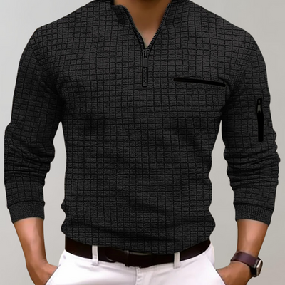 Halb-Zip-Pullover mit Taschen für Herren