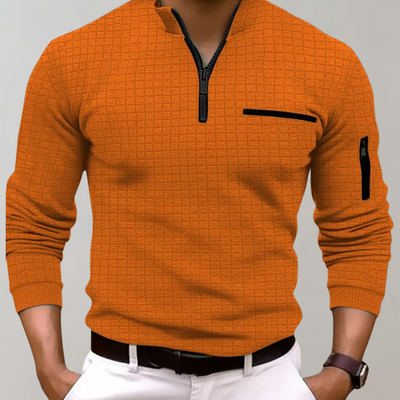 Halb-Zip-Pullover mit Taschen für Herren