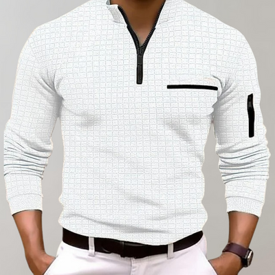 Halb-Zip-Pullover mit Taschen für Herren