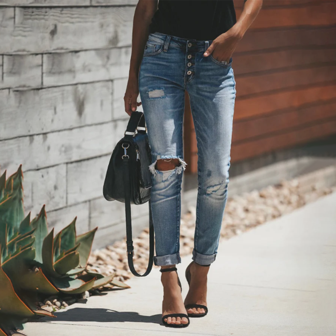 Jeans mit Rissen für Damen