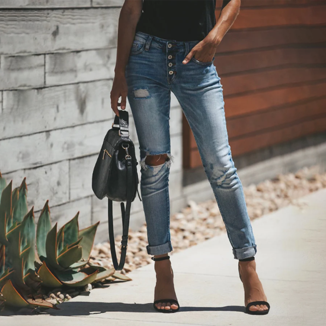 Jeans mit Rissen für Damen