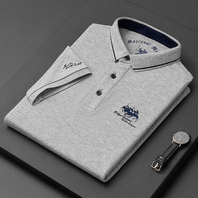 Herren Polo-Shirt für den Sommer mit knöpfbarem Kragen