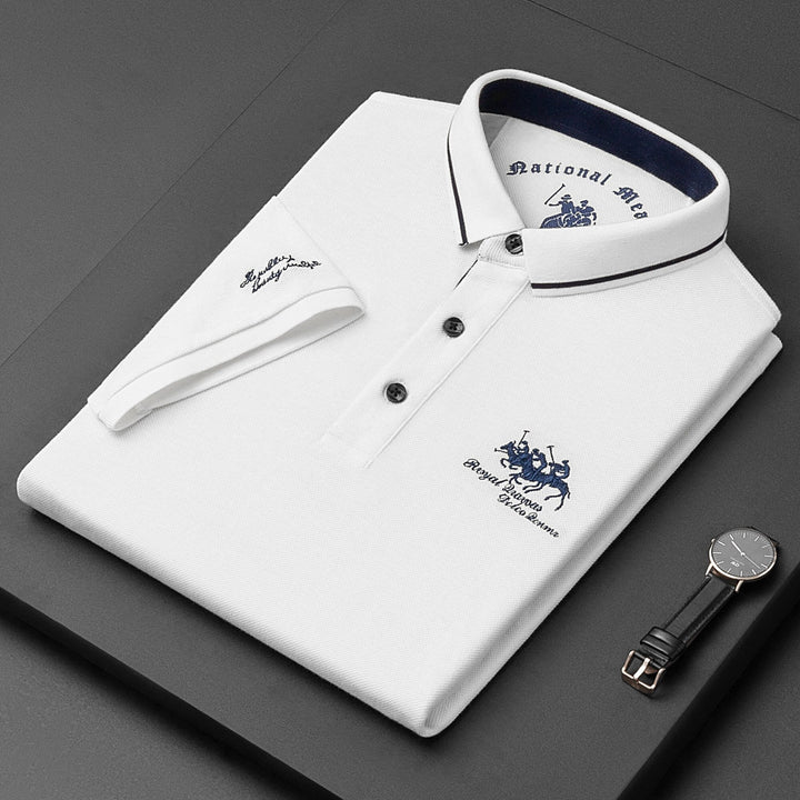 Herren Polo-Shirt für den Sommer mit knöpfbarem Kragen