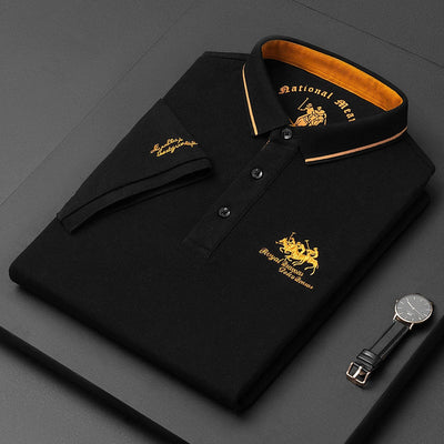 Herren Polo-Shirt für den Sommer mit knöpfbarem Kragen
