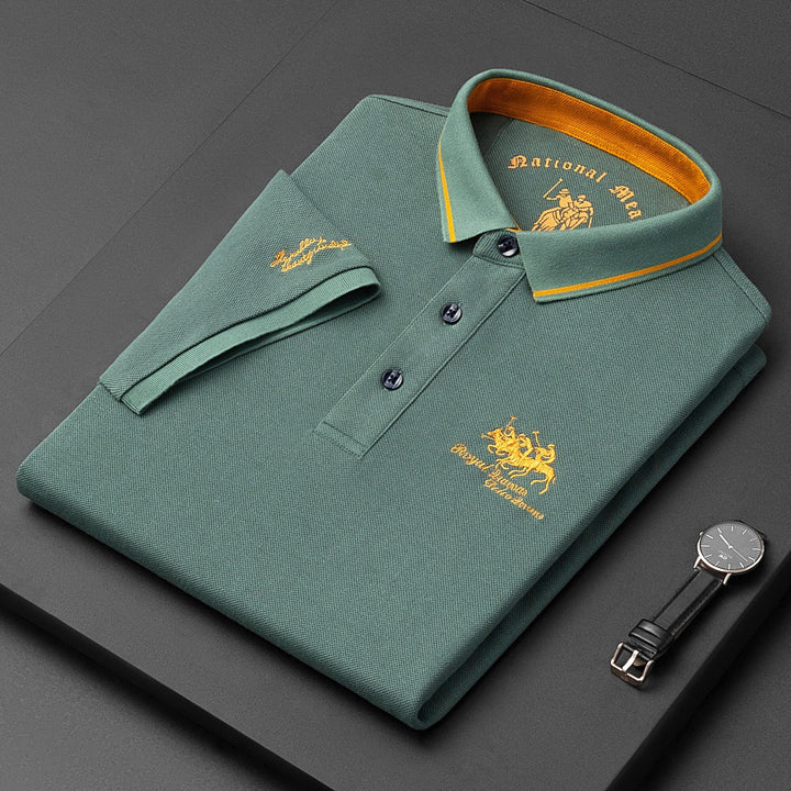 Herren Polo-Shirt für den Sommer mit knöpfbarem Kragen