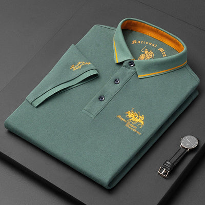 Herren Polo-Shirt für den Sommer mit knöpfbarem Kragen