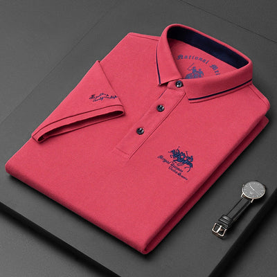 Herren Polo-Shirt für den Sommer mit knöpfbarem Kragen