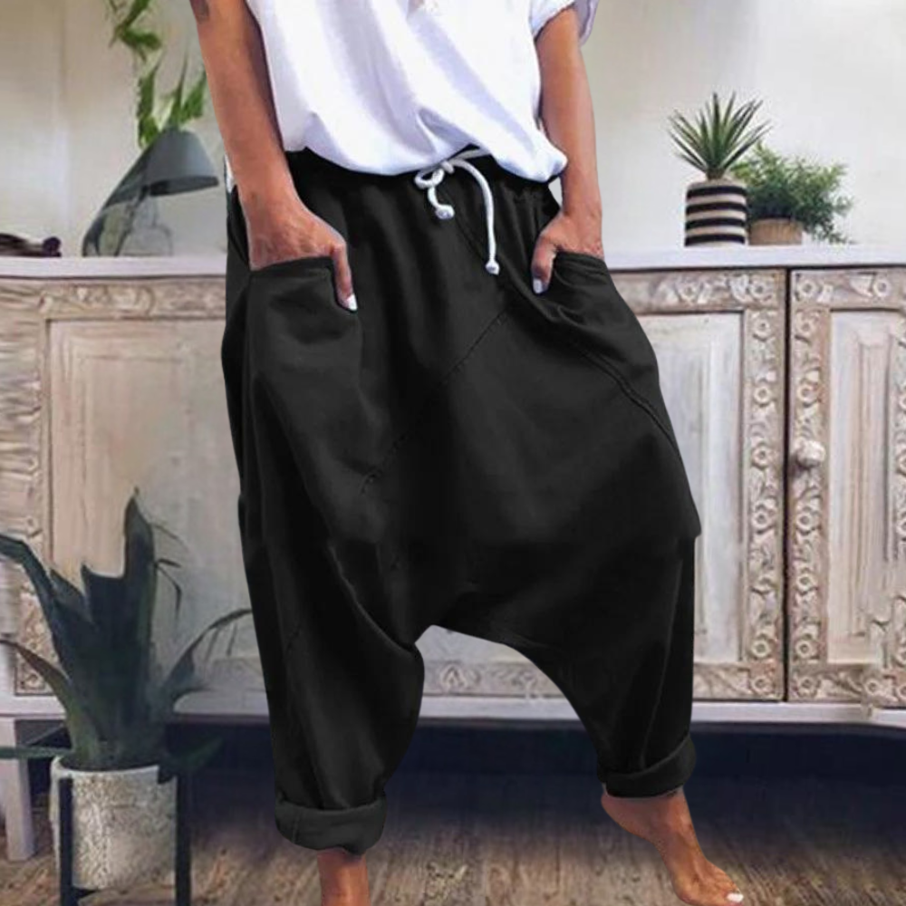 Kordelzughosen mit Taschen für Damen