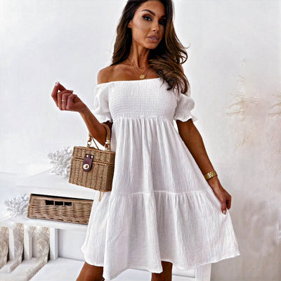 Schulterfreies Sommerkleid für Damen